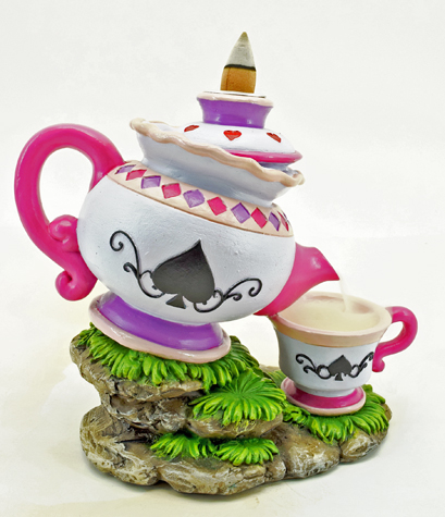 Alice in Wonderland Tea Pot Back Flow Incense Burner